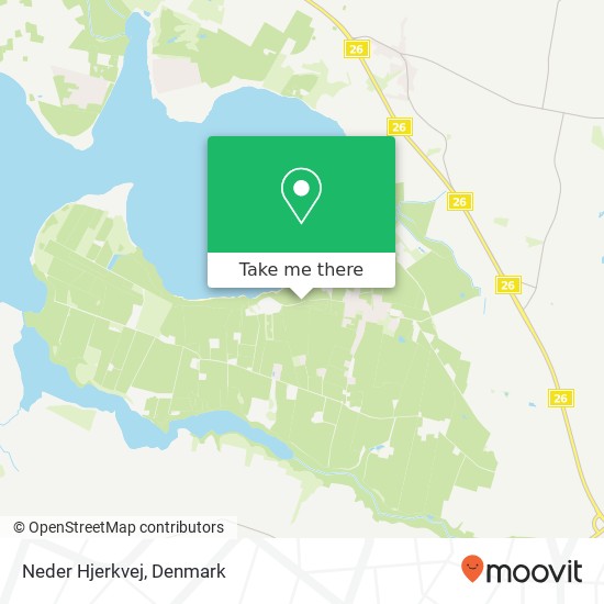 Neder Hjerkvej map