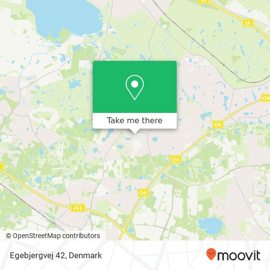 Egebjergvej 42 map