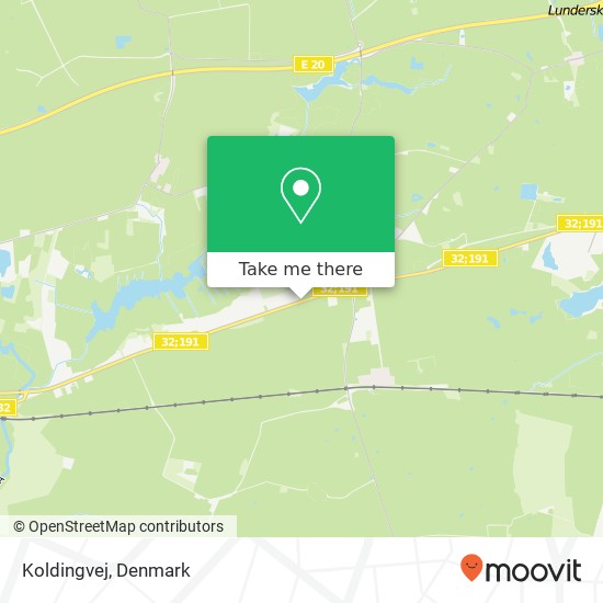 Koldingvej map