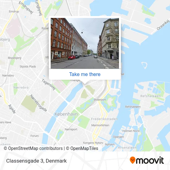 Classensgade 3 map