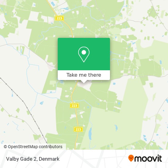 Valby Gade 2 map