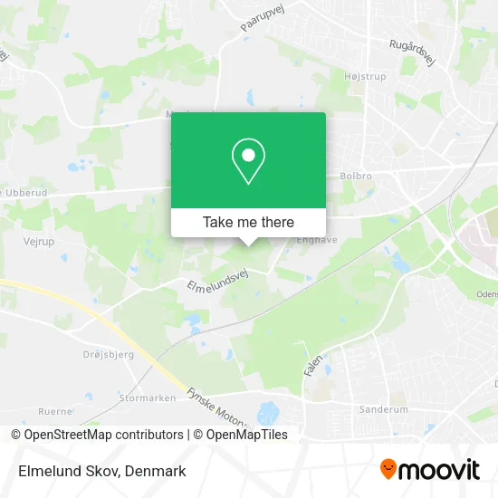 Elmelund Skov map