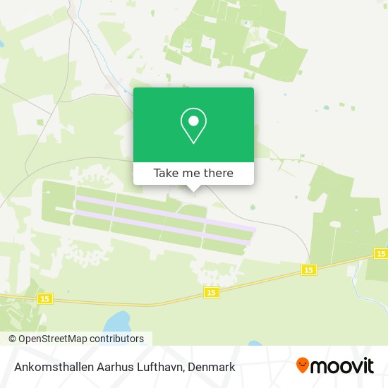 Ankomsthallen Aarhus Lufthavn map