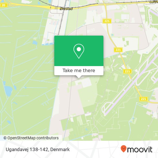Ugandavej 138-142 map