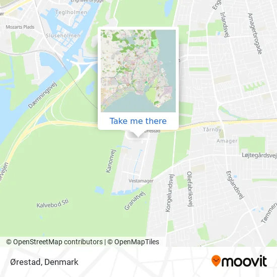 Ørestad map