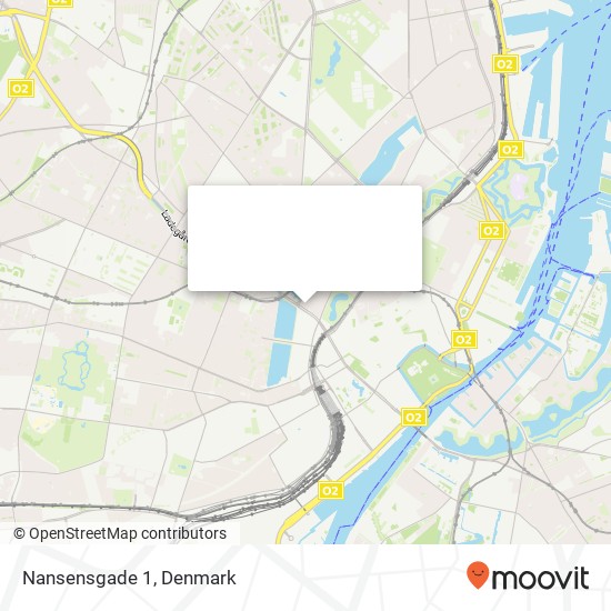Nansensgade 1 map