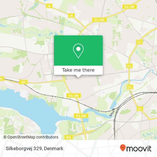 Silkeborgvej 329 map