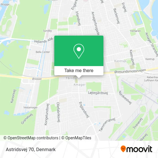 Astridsvej 70 map