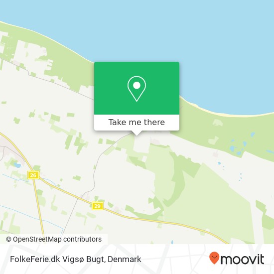 FolkeFerie.dk Vigsø Bugt map