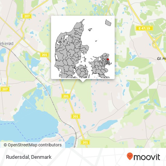 Rudersdal map