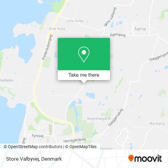 Store Valbyvej map