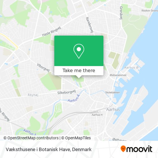 Væksthusene i Botanisk Have map