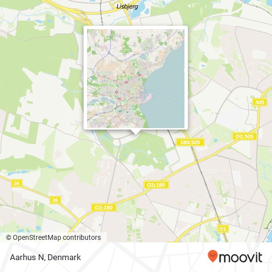 Aarhus N map