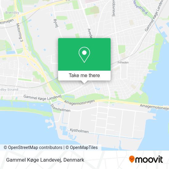 Gammel Køge Landevej map
