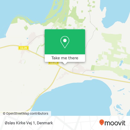 Øsløs Kirke Vej 1 map