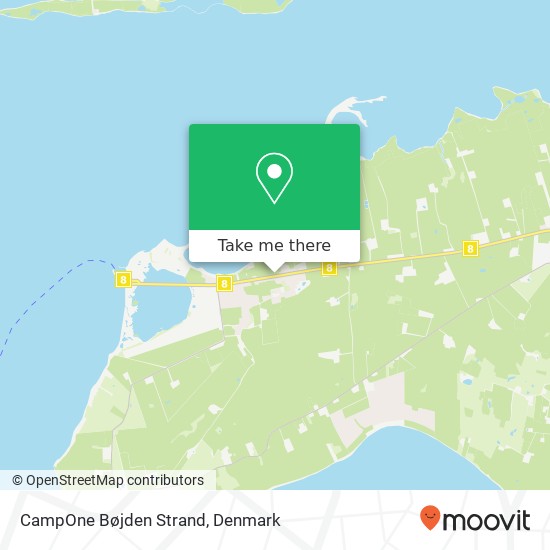 CampOne Bøjden Strand map