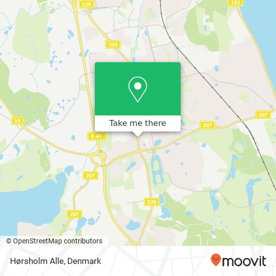 Hørsholm Alle map