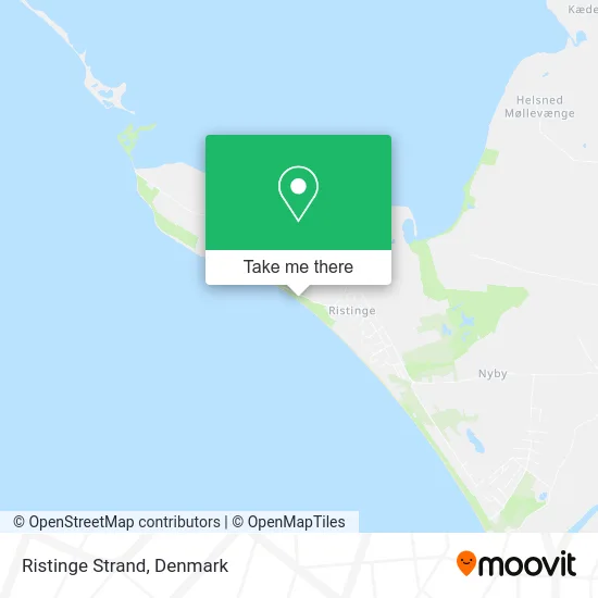 Ristinge Strand map