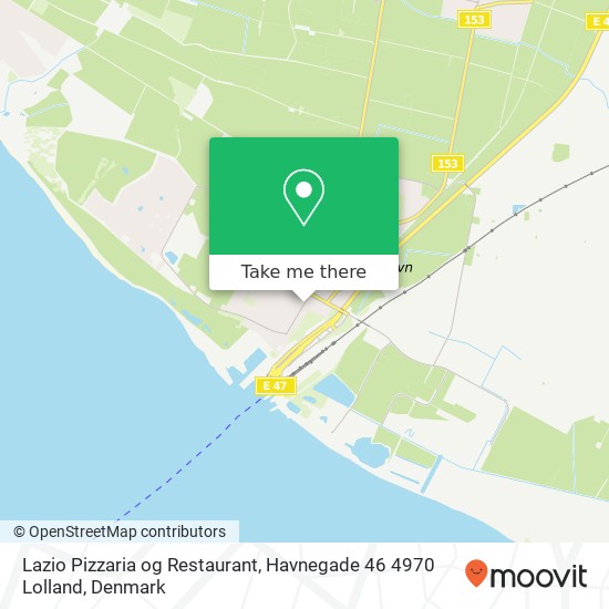 Lazio Pizzaria og Restaurant, Havnegade 46 4970 Lolland map