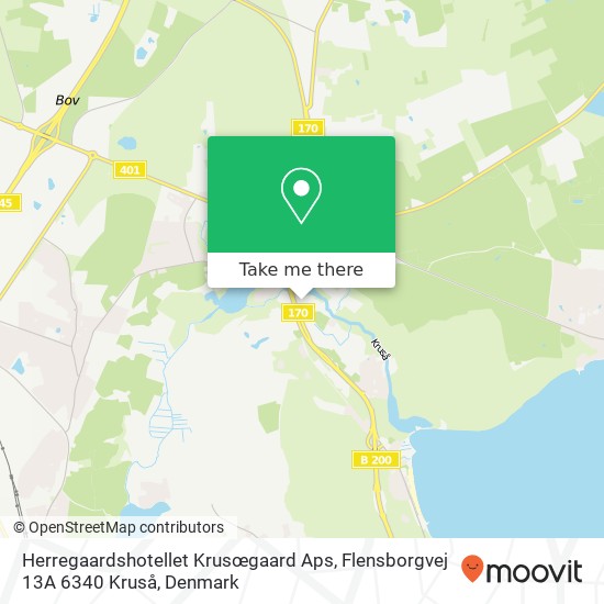 Herregaardshotellet Krusœgaard Aps, Flensborgvej 13A 6340 Kruså map