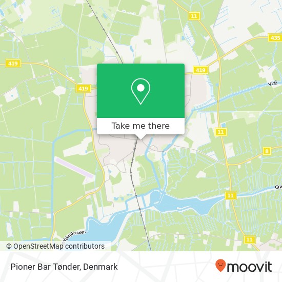 Pioner Bar Tønder map