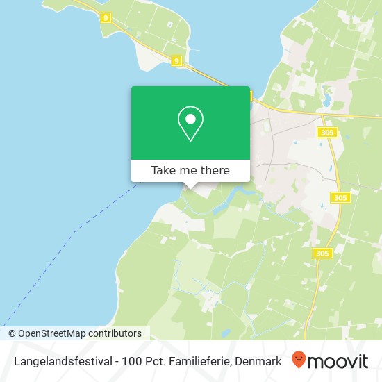 Langelandsfestival - 100 Pct. Familieferie map