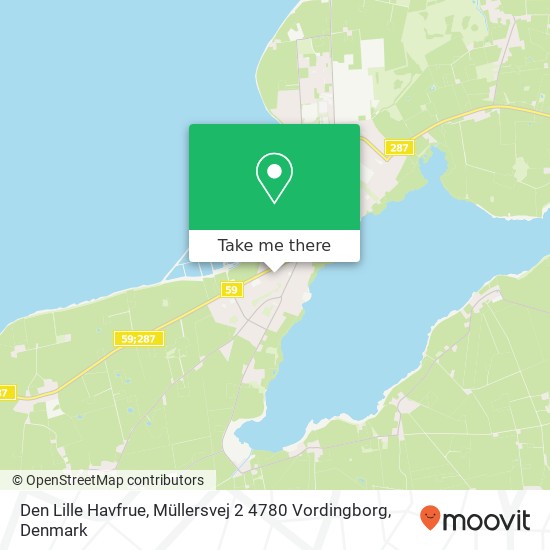 Den Lille Havfrue, Müllersvej 2 4780 Vordingborg map