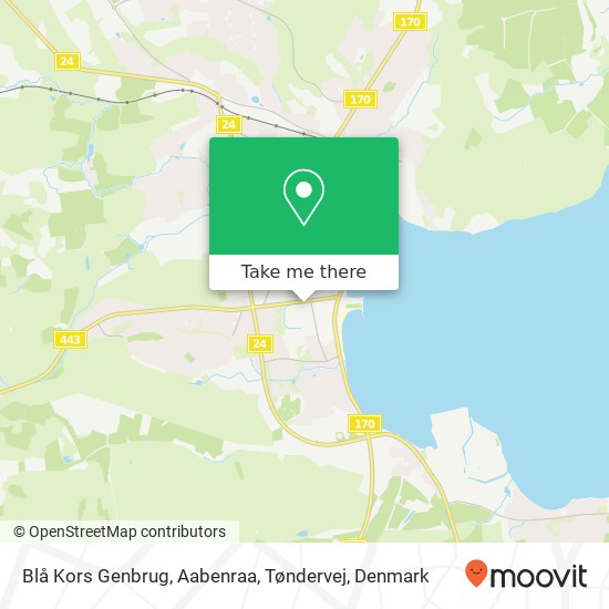 Blå Kors Genbrug, Aabenraa, Tøndervej, Tøndervej 11 Aabenraa map