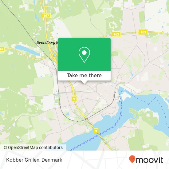 Kobber Grillen, Vestergade 119 5700 Svendborg map