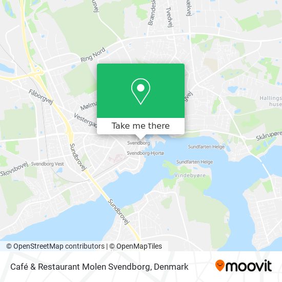 Café & Restaurant Molen Svendborg map