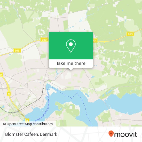 Blomster Cafeen, Glarmestervej 20 5700 Svendborg map