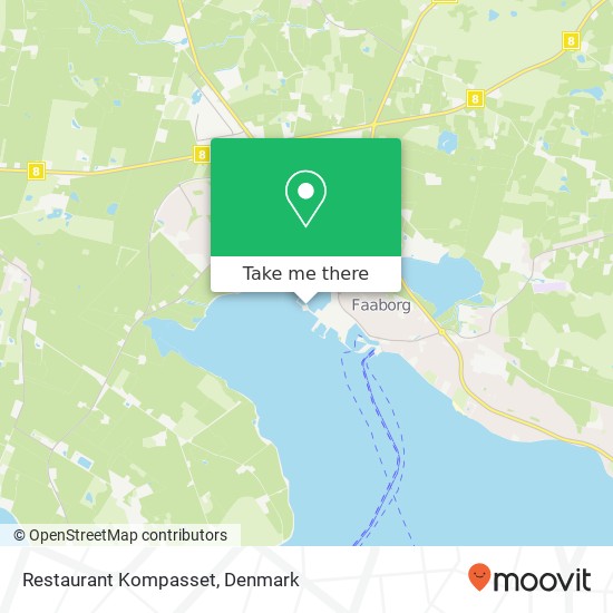 Restaurant Kompasset, Værftsvej 15 5600 Faaborg map