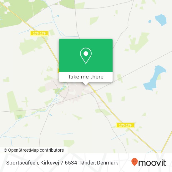 Sportscafeen, Kirkevej 7 6534 Tønder map