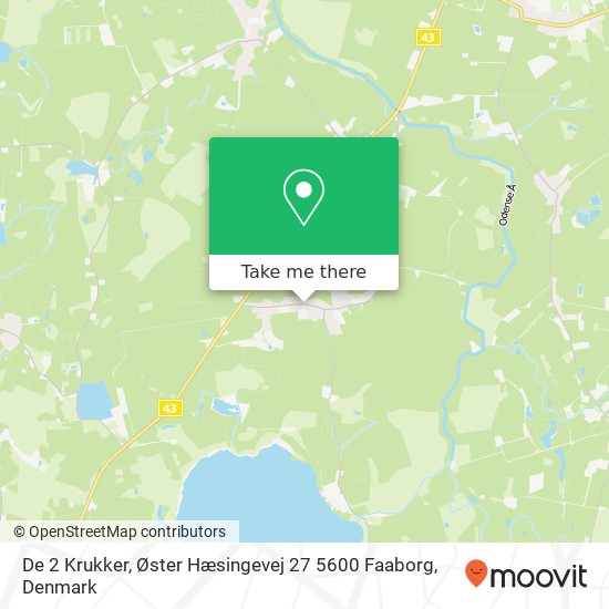 De 2 Krukker, Øster Hæsingevej 27 5600 Faaborg map