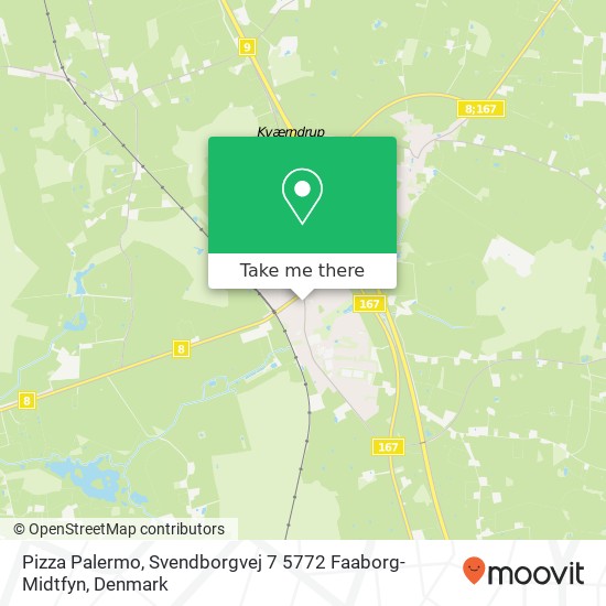 Pizza Palermo, Svendborgvej 7 5772 Faaborg-Midtfyn map