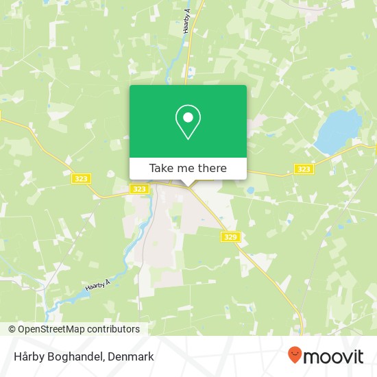 Hårby Boghandel map