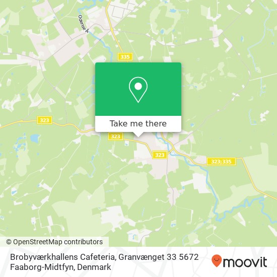 Brobyværkhallens Cafeteria, Granvænget 33 5672 Faaborg-Midtfyn map