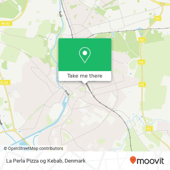 La Perla Pizza og Kebab, Banegårdspladsen 10 4700 Næstved map