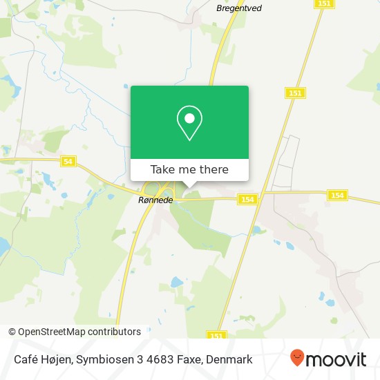 Café Højen, Symbiosen 3 4683 Faxe map
