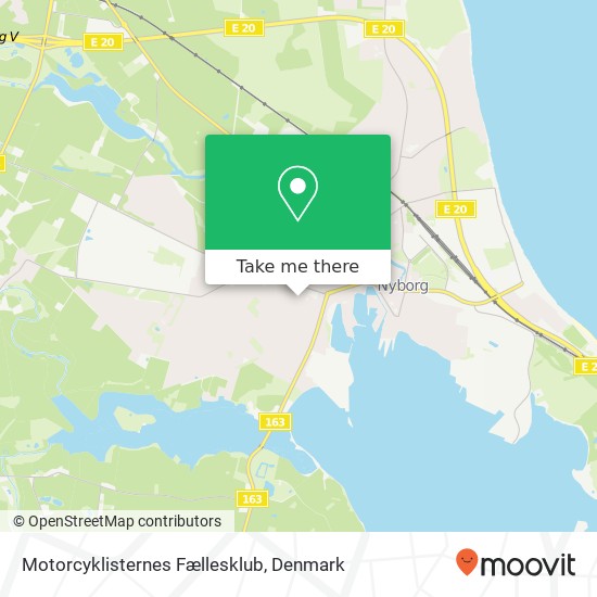 Motorcyklisternes Fællesklub, Birkevej 11 5800 Nyborg map