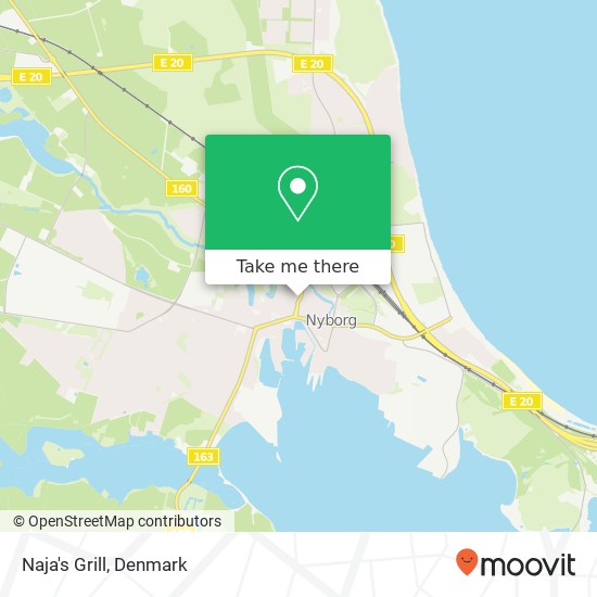 Naja's Grill, Gammel Torv 4 5800 Nyborg map