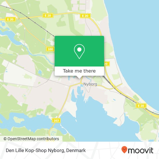 Den Lille Kop-Shop Nyborg, Kongegade 20 5800 Nyborg map