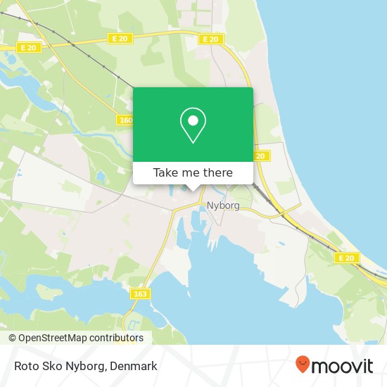 Roto Sko Nyborg, Kongegade 10 5800 Nyborg map