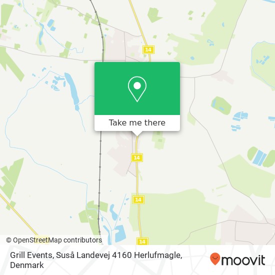 Grill Events, Suså Landevej 4160 Herlufmagle map