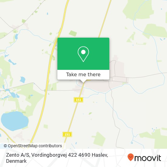 Zento A / S, Vordingborgvej 422 4690 Haslev map