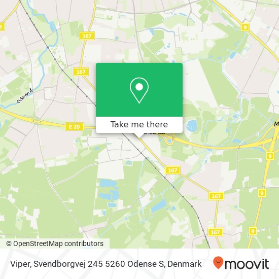 Viper, Svendborgvej 245 5260 Odense S map