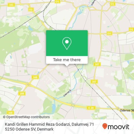 Kandi Grillen Hammid Reza Godarzi, Dalumvej 71 5250 Odense SV map