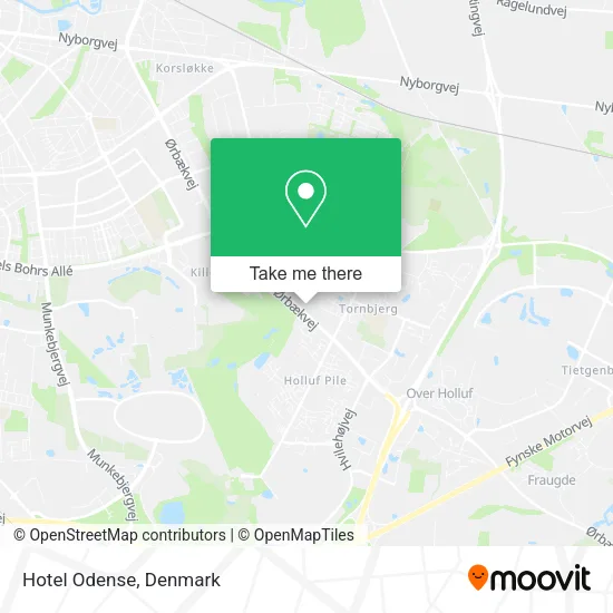Hotel Odense map
