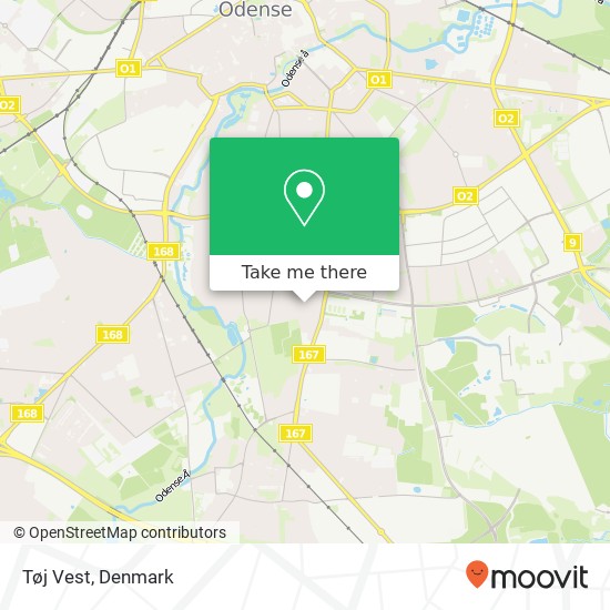 Tøj Vest, Paludan Müllers Vej 28 5230 Odense M map