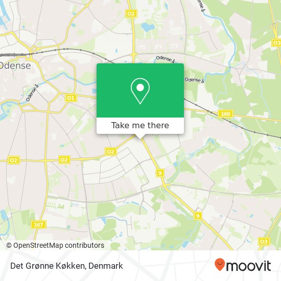 Det Grønne Køkken, 5220 Odense Sø map